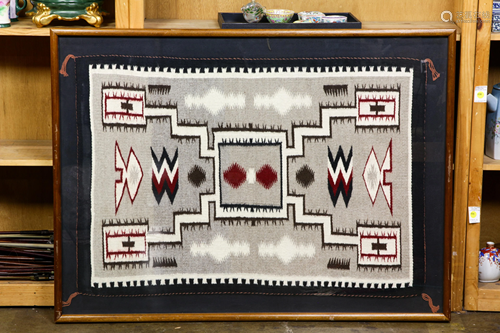 Navajo Two Grey Hills wool rug