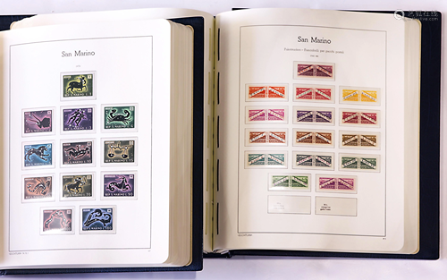 San Marino Mint Stamp Collection in Two Volumes