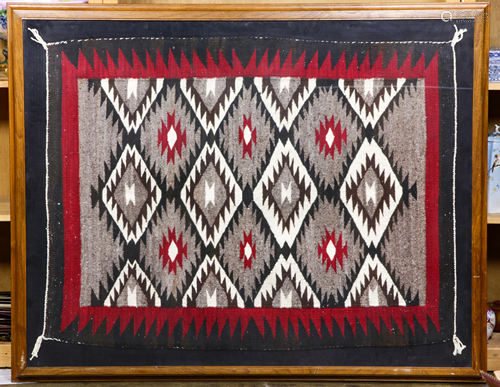 Navajo Two Grey Hills wool rug