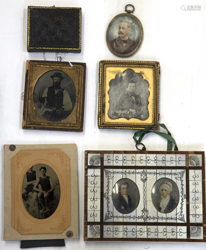 Collection of portraits including photographs