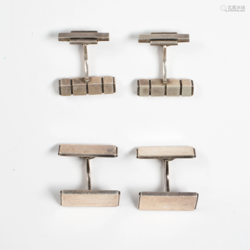 A group of sterling cufflinks, Georg Jensen