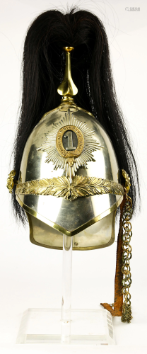 A British cavalry helmet of the 1st Dragoon Guards