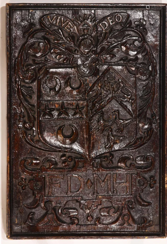 A Charles II oak panel