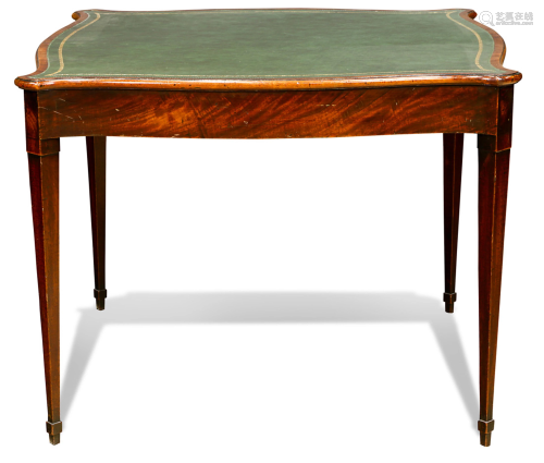 A Federal style mahogany games table