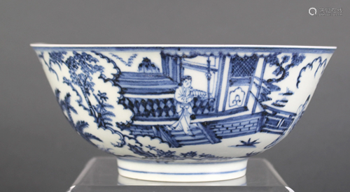 Chinese Ming Style blue and white bowl