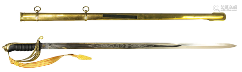 Anglo-Indian Infantry Officer Dress Sword with VRI and