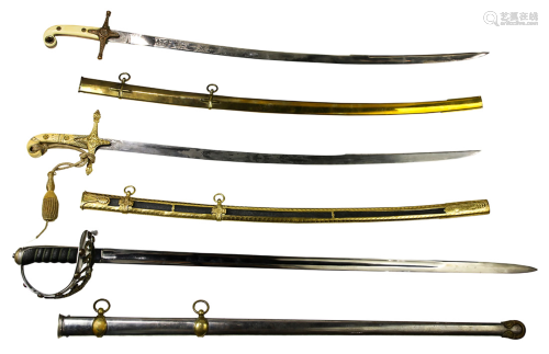 (lot of 3) Victorian officer swords