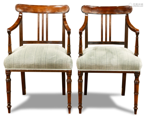 A Pair of Regency armchairs