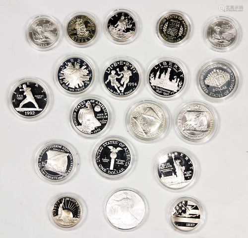 U.S. Commemorative Silver Dollars Group