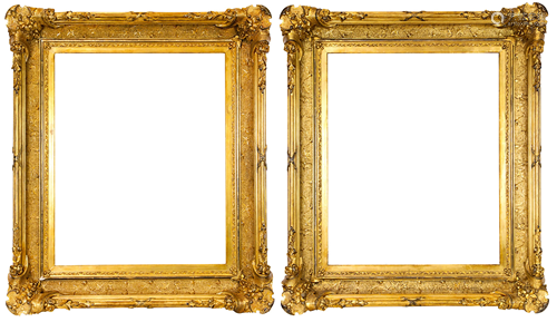 A pair of Victorian Renaissance Revival gesso and gilt