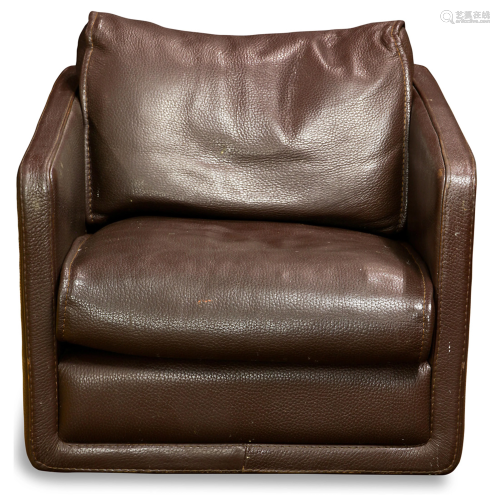 A Roche Bobois leather chair