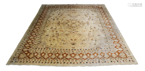 Pakistani Oushak carpet, 12'1