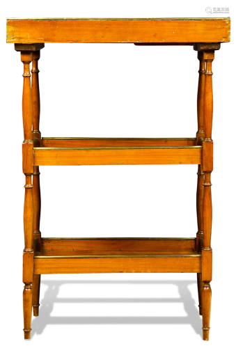 A Regency style mahogany what-not shelf