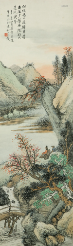 A Chinese Scroll, Wang Kun (1877-1946), Landscape