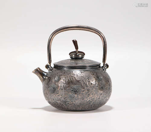 Silver Holding TeaPot from Japan日本純銀提梁茶壺