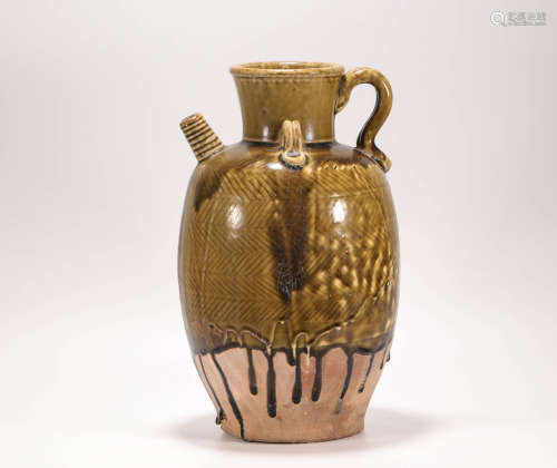 Brown Glazed Porcelain Vase from Song宋代醬釉瓷壺