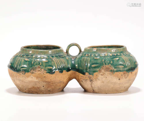 Blue Glazed Connected Pot from Song宋代藍釉連體罐