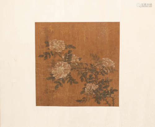 Ink Painting Floral Silk Edition from Qing清代水墨花卉
绢本镜心