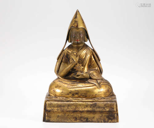 Tsongkhapa Statue from Qing清代宗喀巴佛像