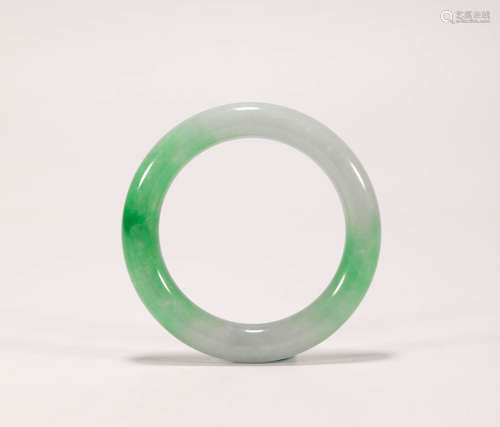 Green Jade Bracelet from Qing清代翡翠手鐲