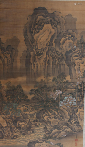 A Japanese Scroll, Gu Wenchao (1673-1841), Landscape