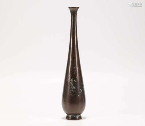 Copper Prunus Vase from Tang唐代銅質梅瓶