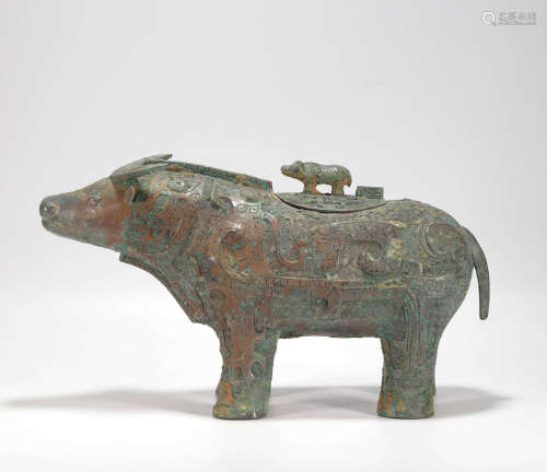 Bronze Rhinoceros Rital Tool from Han漢代青銅犀牛尊