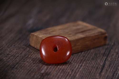 A Chinese Amber Pendant