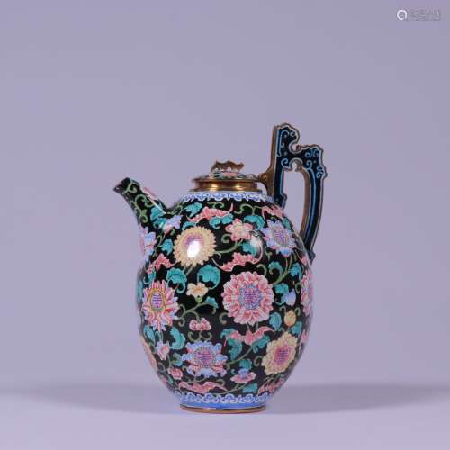 A Chinese Porcelain Enameled Floral Pot