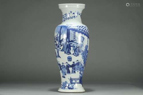 A Chinese Porcelain Blue&White Figure-Story Vase