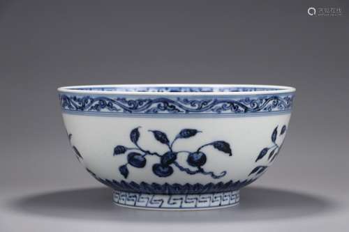 A Chinese Porcelain Blue&White Fruit Bowl