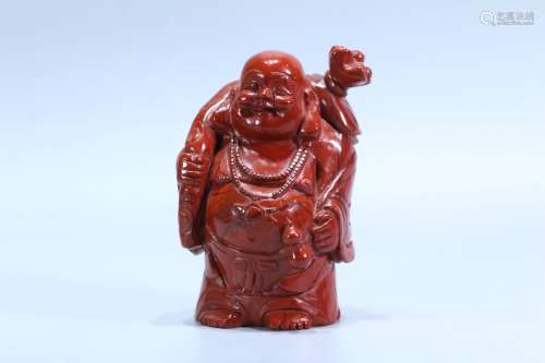A Chinese Agate Figure Ornament