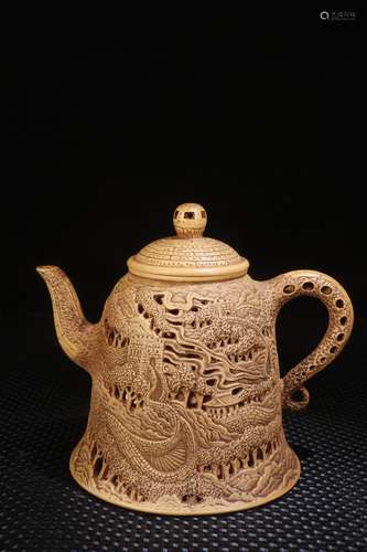 A Chinese Zisha Teapot