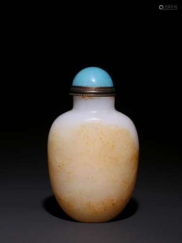 A Chinese Hetian Jade Snuff Bottle