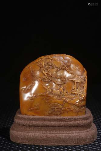 A Chinese Tianhuang Stone Figure-Story Seal