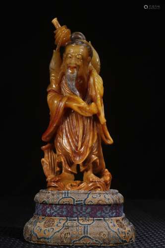 A Chinese Tianhuang Stone Figure Ornament