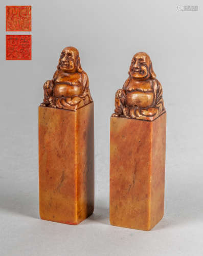 Pair of Chinese Stone Seals