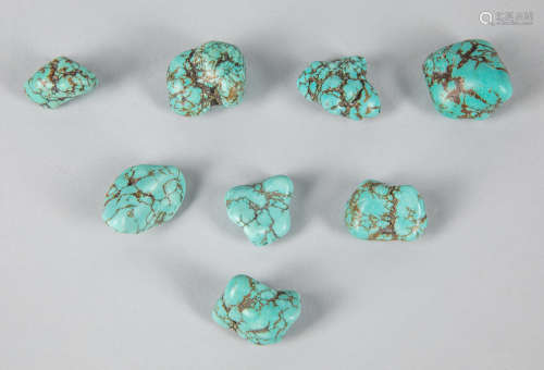 Group of Large Turquoise Stones