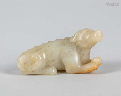 Large Chinese Jade Carving of Dog