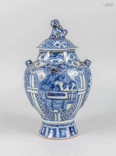 Chinese Blue and White Porcelain Jar