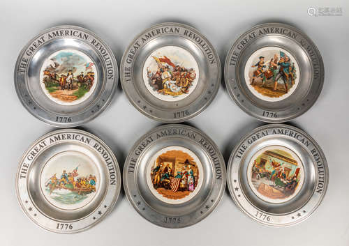 Set The Great American Revolution Wall Hanging Plates