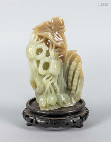 Chinese Pale Celadon Jade Carving