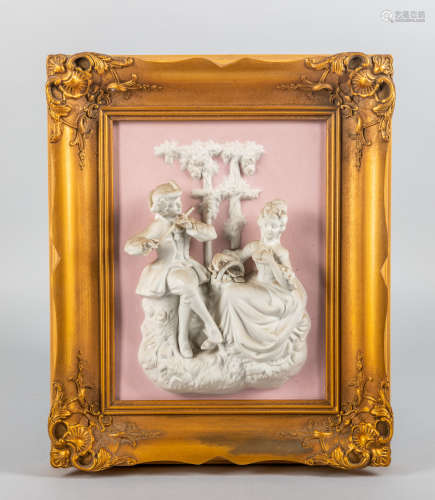 Rococo Type Porcelain Wall Hanging