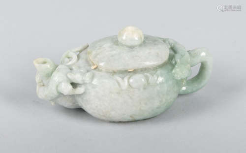 Chinese Jadeite Carving of Tea Pot