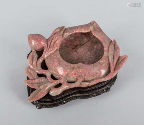 Chinese Export Gem Stone Carving of Washer