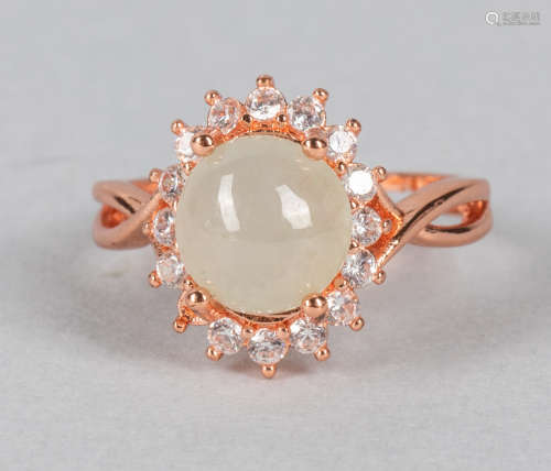 925 Marked Designer Gem Stone Ring