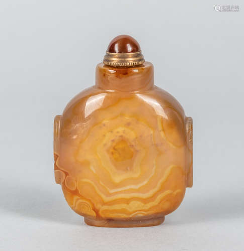 Chinese Cameo Agate Snuff Bottle