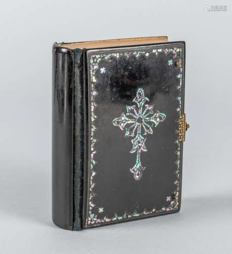 Antique Spanish Lacquer-pearl Prayer Book