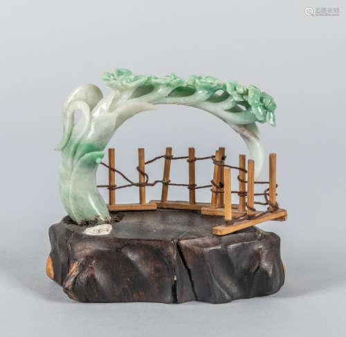 Chinese Export Jade Jadeite Carving