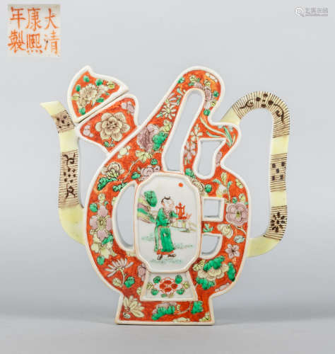 Chinese Rose Famille Porcelain Pot